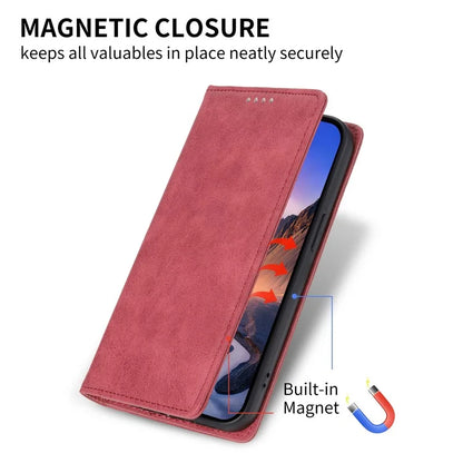 DF-05 For Samsung Galaxy M62 Wallet Case with RFID Blocking PU Leather Magnetic Absorption Phone Cover