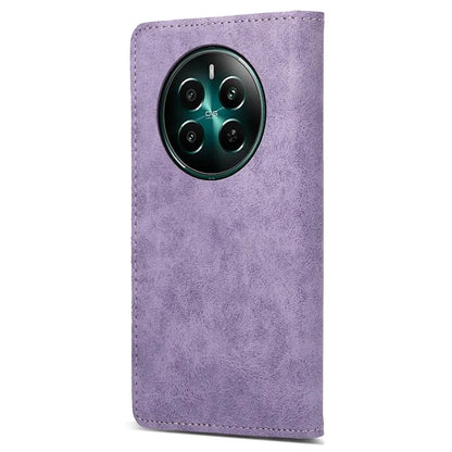DF-05 For Realme 12+ 5G / Narzo 70 Pro 5G Case Magnetic PU Leather Wallet-Style Business Phone Cover