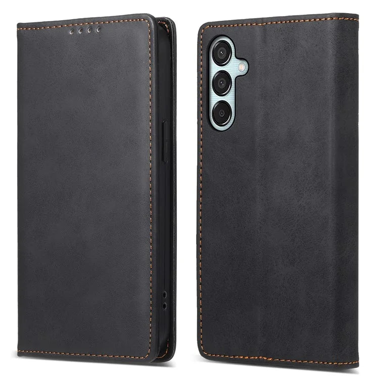 DF-05 For Samsung Galaxy M15 5G / F15 5G Case PU Leather Hidden Magnet Folio Phone Cover