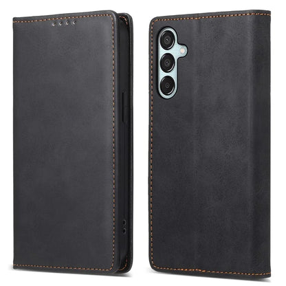 DF-05 For Samsung Galaxy M15 5G / F15 5G Case PU Leather Hidden Magnet Folio Phone Cover