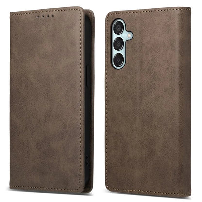 DF-05 For Samsung Galaxy M15 5G / F15 5G Case PU Leather Hidden Magnet Folio Phone Cover