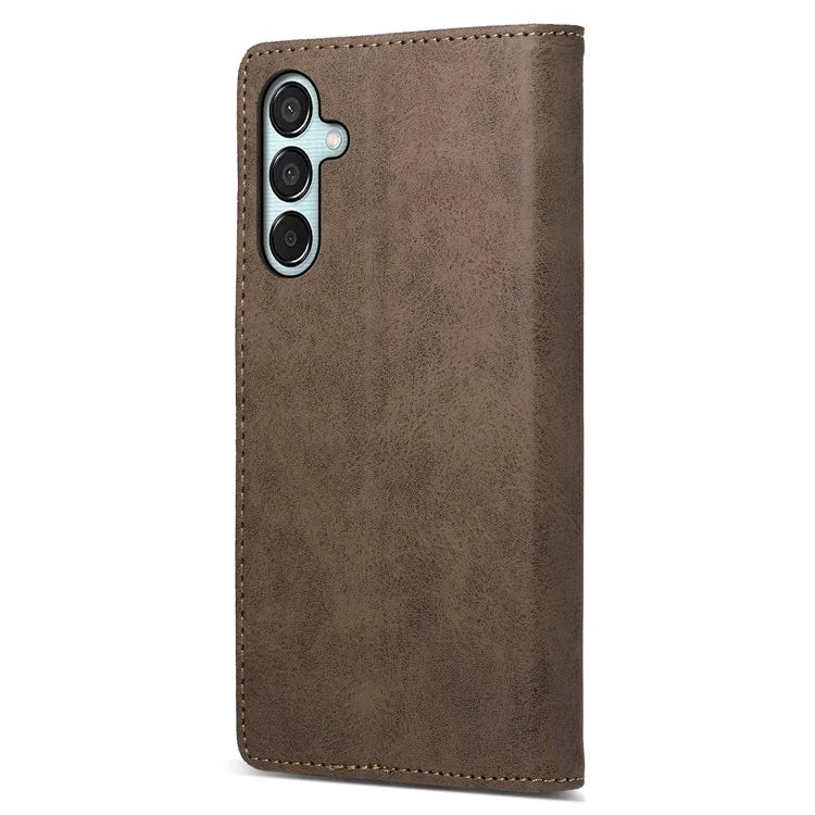 DF-05 For Samsung Galaxy M15 5G / F15 5G Case PU Leather Hidden Magnet Folio Phone Cover