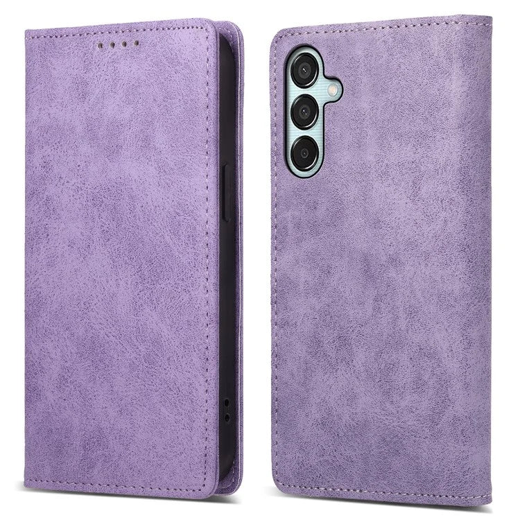 DF-05 For Samsung Galaxy M15 5G / F15 5G Case PU Leather Hidden Magnet Folio Phone Cover