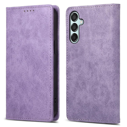 DF-05 For Samsung Galaxy M15 5G / F15 5G Case PU Leather Hidden Magnet Folio Phone Cover