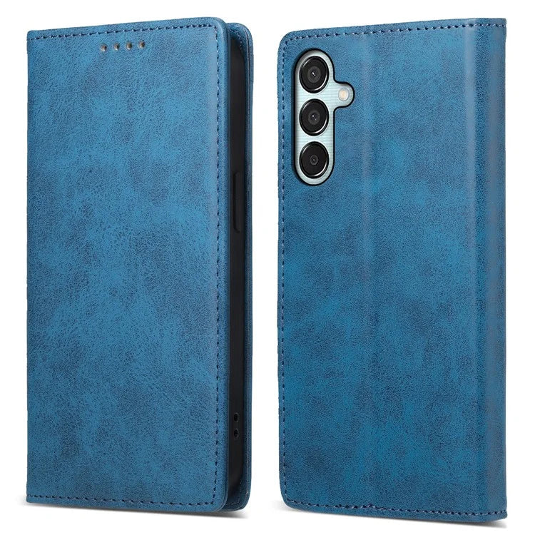 DF-05 For Samsung Galaxy M15 5G / F15 5G Case PU Leather Hidden Magnet Folio Phone Cover