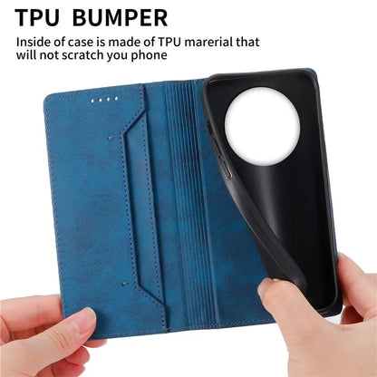 DF-05 For Realme 12 5G / 12x 5G Business Case PU Leather RFID Blocking Wallet Phone Cover