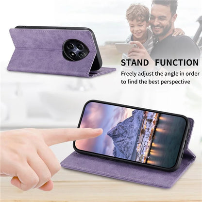 DF-05 For Realme 12 5G / 12x 5G Business Case PU Leather RFID Blocking Wallet Phone Cover