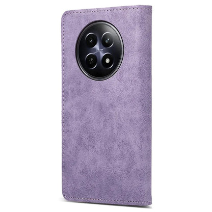DF-05 For Realme 12 5G / 12x 5G Business Case PU Leather RFID Blocking Wallet Phone Cover