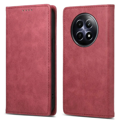 DF-05 For Realme 12 5G / 12x 5G Business Case PU Leather RFID Blocking Wallet Phone Cover
