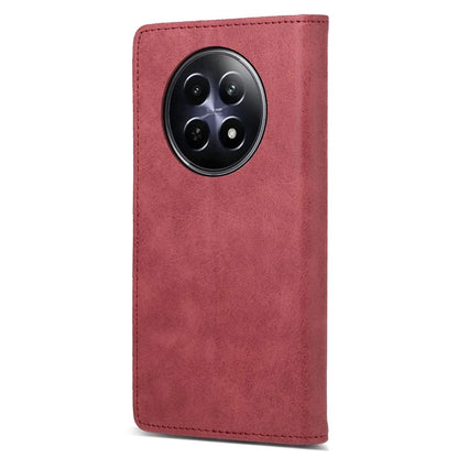 DF-05 For Realme 12 5G / 12x 5G Business Case PU Leather RFID Blocking Wallet Phone Cover