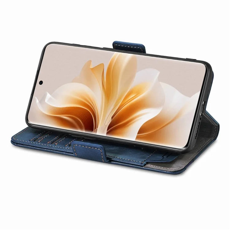 CASENEO 002 Series For Oppo Reno11 Pro 5G (Global) Leather Case Wallet Design Splicing Smart Phone Cover