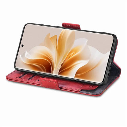 CASENEO 002 Series For Oppo Reno11 Pro 5G (Global) Leather Case Wallet Design Splicing Smart Phone Cover