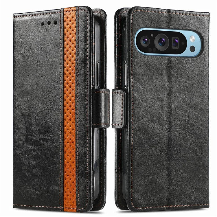 CASENEO 002 Series For Google Pixel 9 Pro XL Case Splicing Leather Wallet Phone Cover