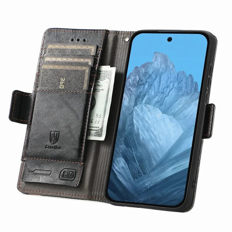 CASENEO 002 Series For Google Pixel 9 Pro XL Case Splicing Leather Wallet Phone Cover