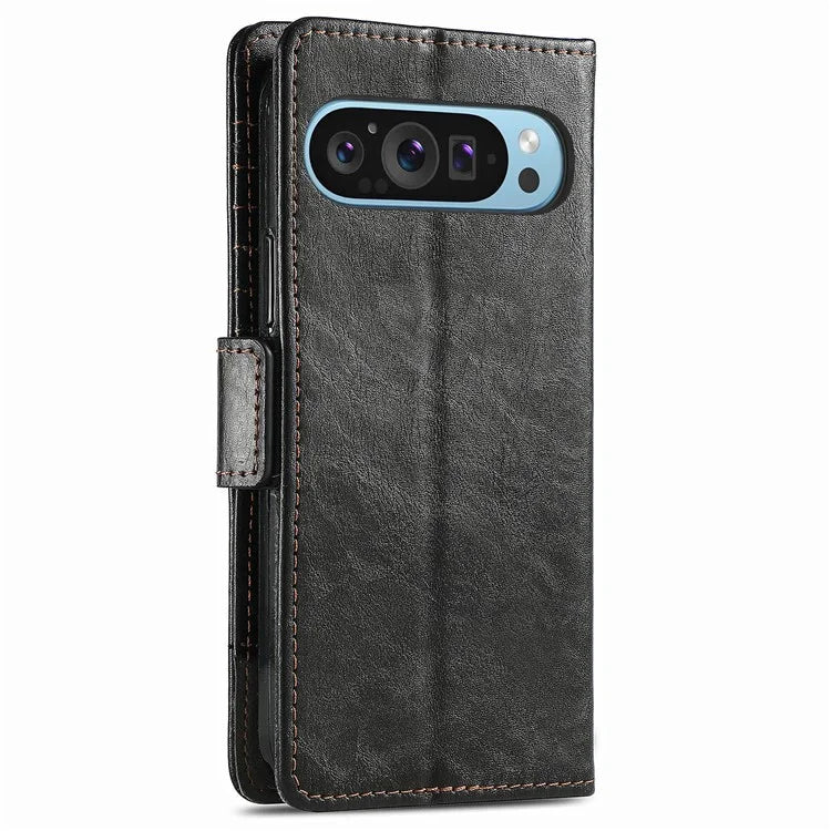 CASENEO 002 Series For Google Pixel 9 Pro XL Case Splicing Leather Wallet Phone Cover