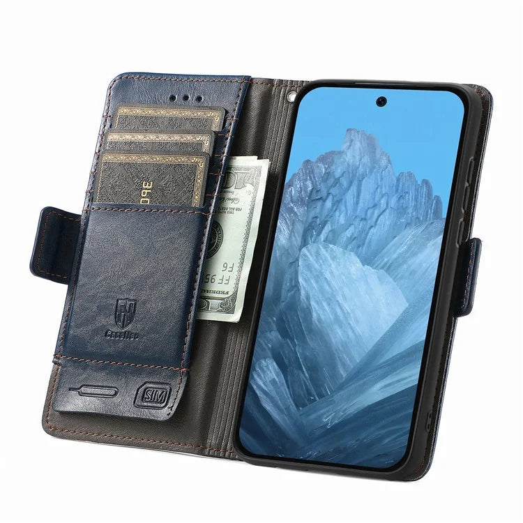 CASENEO 002 Series For Google Pixel 9 Pro XL Case Splicing Leather Wallet Phone Cover