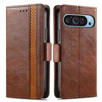 CASENEO 002 Series For Google Pixel 9 Pro XL Case Splicing Leather Wallet Phone Cover