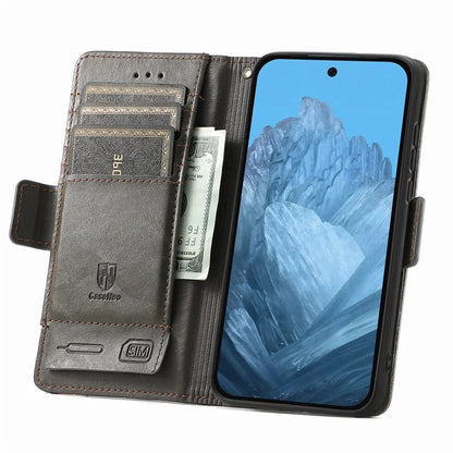 CASENEO 002 Series For Google Pixel 9 Pro XL Case Splicing Leather Wallet Phone Cover