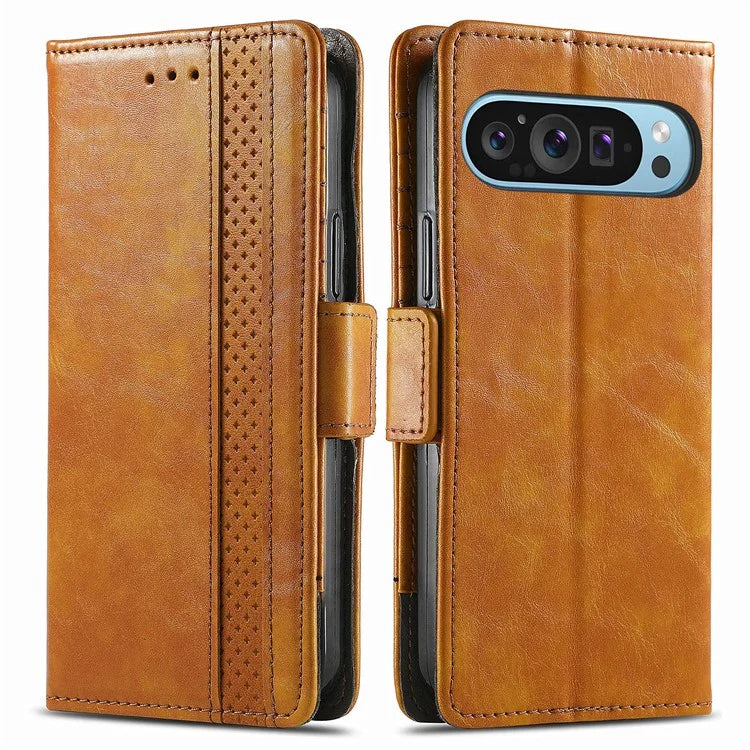 CASENEO 002 Series For Google Pixel 9 Pro XL Case Splicing Leather Wallet Phone Cover