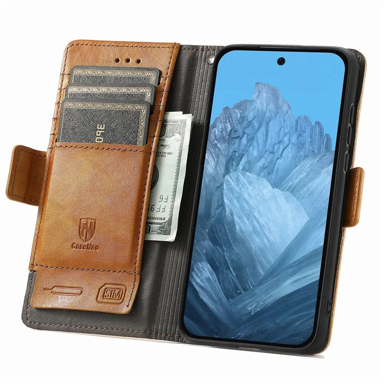 CASENEO 002 Series For Google Pixel 9 Pro XL Case Splicing Leather Wallet Phone Cover