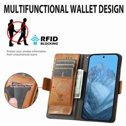 CASENEO 002 Series For Google Pixel 9 Pro XL Case Splicing Leather Wallet Phone Cover