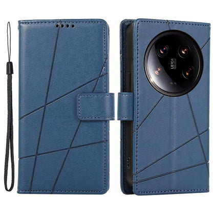 DF-06 For Xiaomi 14 Ultra Case Line Imprinted Leather Phone Cases Wholesale