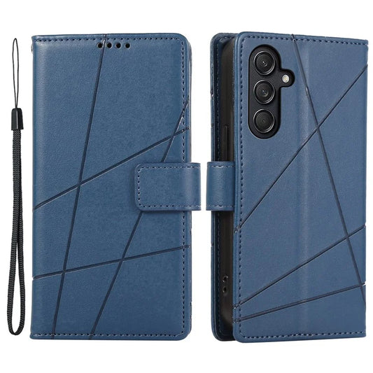 DF-06 For Samsung Galaxy M55 5G / C55 5G / F55 5G Case Line Imprint Leather Bump Proof Cover Cell Phone Accessory Wholesale