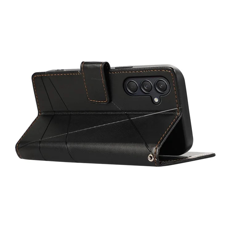 DF-06 For Samsung Galaxy M55 5G / C55 5G / F55 5G Case Line Imprint Leather Bump Proof Cover Cell Phone Accessory Wholesale