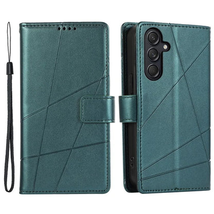 DF-06 For Samsung Galaxy M55 5G / C55 5G / F55 5G Case Line Imprint Leather Bump Proof Cover Cell Phone Accessory Wholesale