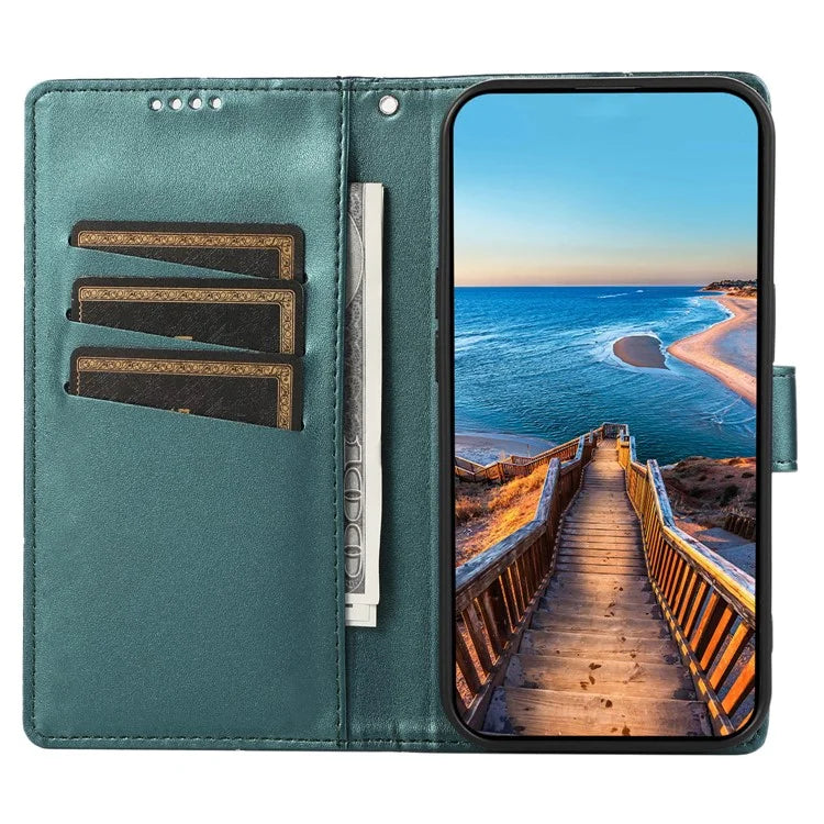 DF-06 For Samsung Galaxy M55 5G / C55 5G / F55 5G Case Line Imprint Leather Bump Proof Cover Cell Phone Accessory Wholesale