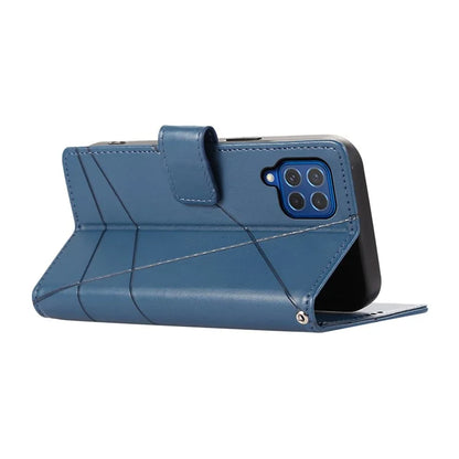 DF-06 For Samsung Galaxy M62 Case PU Leather Line Imprinted Flip Cover Cell Phone Accessories Wholesale