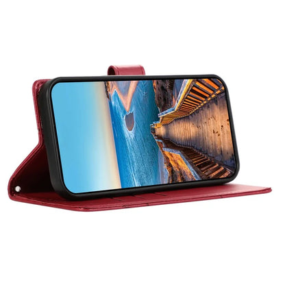 DF-06 For Samsung Galaxy M62 Case PU Leather Line Imprinted Flip Cover Cell Phone Accessories Wholesale