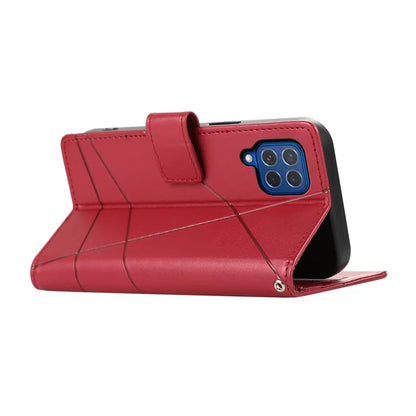 DF-06 For Samsung Galaxy M62 Case PU Leather Line Imprinted Flip Cover Cell Phone Accessories Wholesale