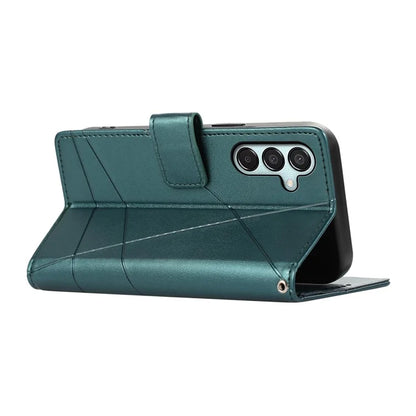 DF-06 For Samsung Galaxy M15 5G / F15 5G Case Line Imprinted Leather Flip Cover Mobile Accessories Wholesale