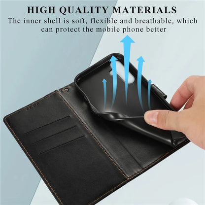 DF-06 For Samsung Galaxy M15 5G / F15 5G Case Line Imprinted Leather Flip Cover Mobile Accessories Wholesale