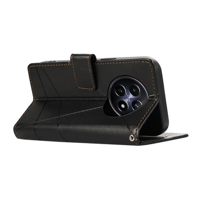DF-06 For Realme 12 5G / 12x 5G Case Cell Phone Accessory Wholesale Line Imprint Leather Wallet Phone Cover