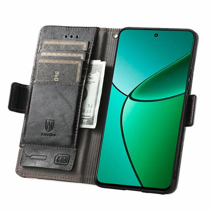 CASENEO 002 Series For Realme 12+ 5G Case Leather Wallet Cover Cell Phone Accessories Wholesale