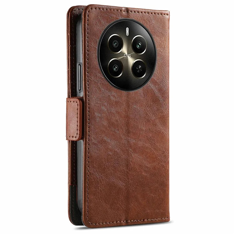 CASENEO 002 Series For Realme 12+ 5G Case Leather Wallet Cover Cell Phone Accessories Wholesale
