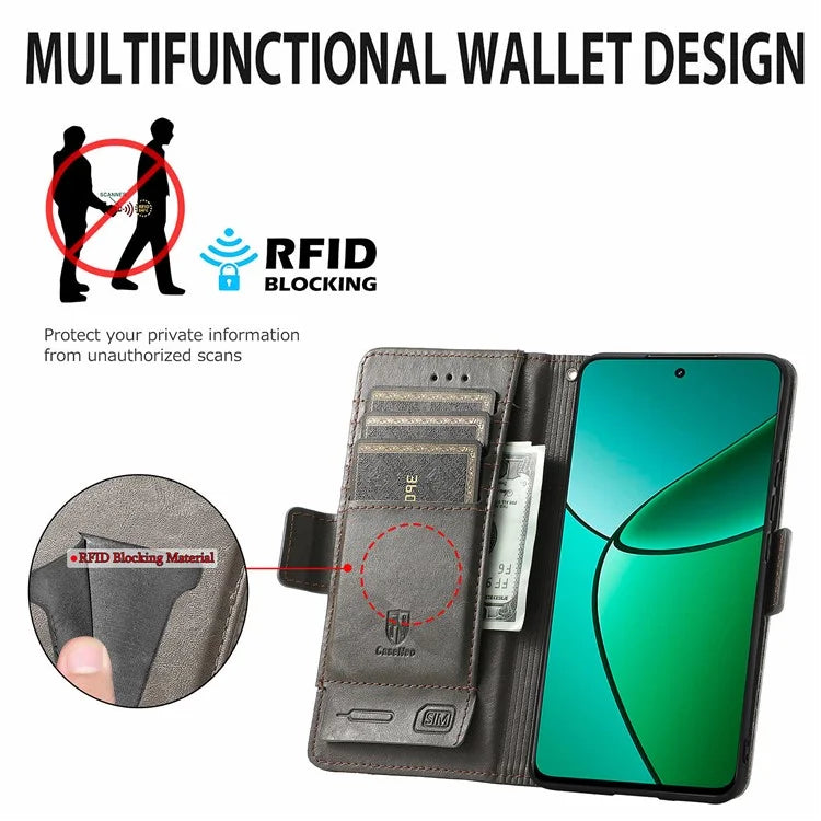 CASENEO 002 Series For Realme 12+ 5G Case Leather Wallet Cover Cell Phone Accessories Wholesale