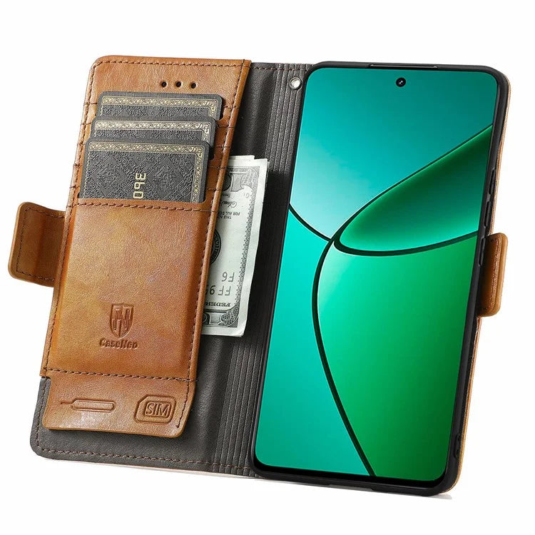 CASENEO 002 Series For Realme 12+ 5G Case Leather Wallet Cover Cell Phone Accessories Wholesale