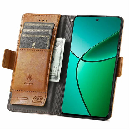 CASENEO 002 Series For Realme 12+ 5G Case Leather Wallet Cover Cell Phone Accessories Wholesale