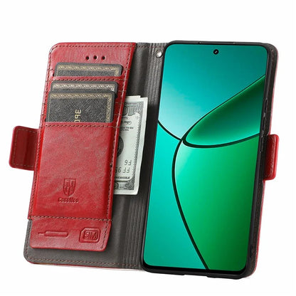 CASENEO 002 Series For Realme 12+ 5G Case Leather Wallet Cover Cell Phone Accessories Wholesale