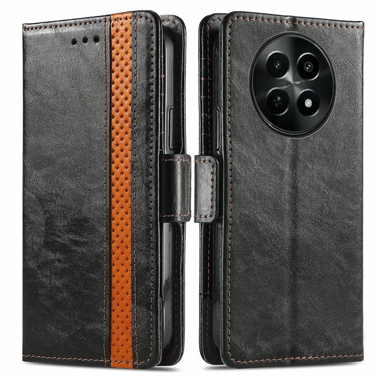 CASENEO 002 Series For Realme 12 5G Wallet Case Splicing Leather Phone Cases Wholesale