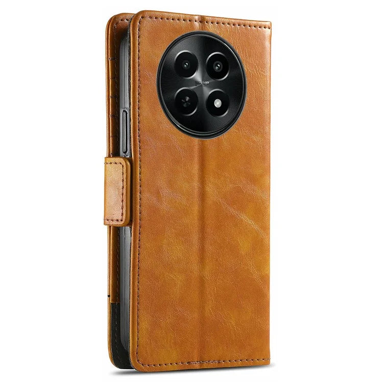 CASENEO 002 Series For Realme 12 5G Wallet Case Splicing Leather Phone Cases Wholesale