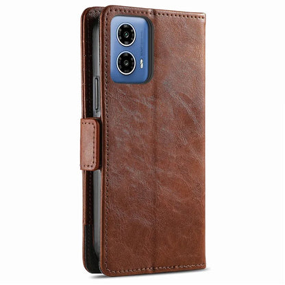 CASENEO 002 Series For Motorola Moto G34 5G Phone Cases Wholesale Splicing Leather Wallet Cover