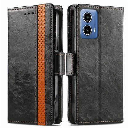 CASENEO 002 Series For Motorola Moto G34 5G Phone Cases Wholesale Splicing Leather Wallet Cover