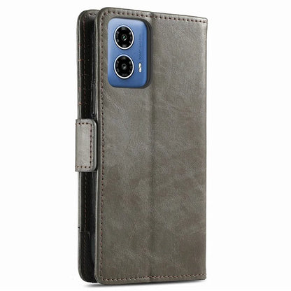 CASENEO 002 Series For Motorola Moto G34 5G Phone Cases Wholesale Splicing Leather Wallet Cover