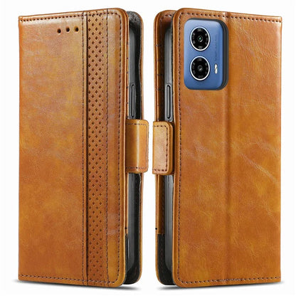 CASENEO 002 Series For Motorola Moto G34 5G Phone Cases Wholesale Splicing Leather Wallet Cover