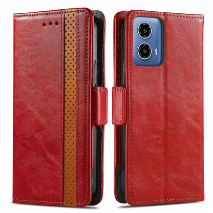 CASENEO 002 Series For Motorola Moto G34 5G Phone Cases Wholesale Splicing Leather Wallet Cover