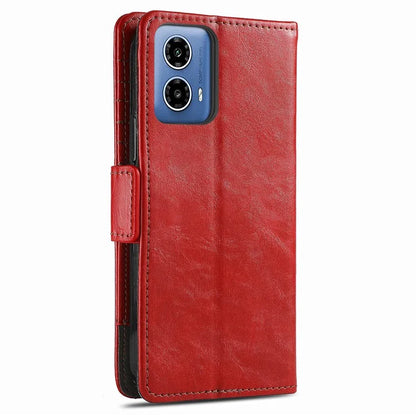 CASENEO 002 Series For Motorola Moto G34 5G Phone Cases Wholesale Splicing Leather Wallet Cover